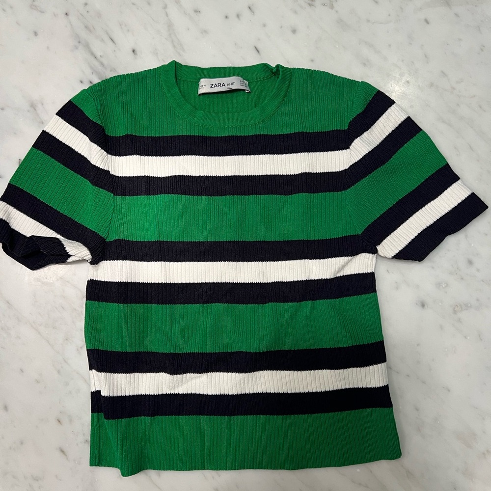 Zara Knit Green Top